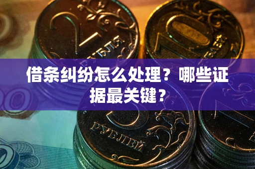 北京借条纠纷怎么处理？哪些证据最关键？