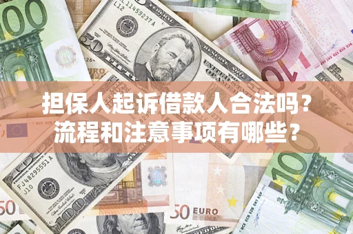 北京担保人起诉借款人合法吗？流程和注意事项有哪些？