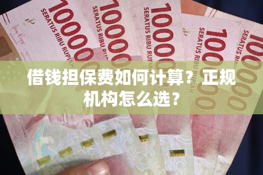 北京借钱担保费如何计算？正规机构怎么选？