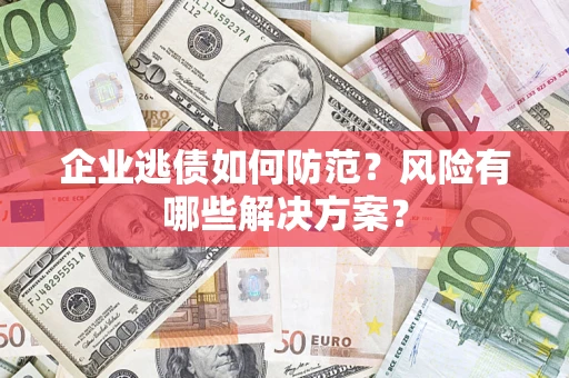 北京企业逃债如何防范？风险有哪些解决方案？