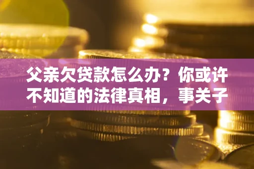 北京父亲欠贷款怎么办？你或许不知道的法律真相，事关子女未来
