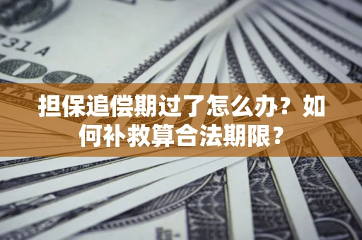 北京担保追偿期过了怎么办？如何补救算合法期限？