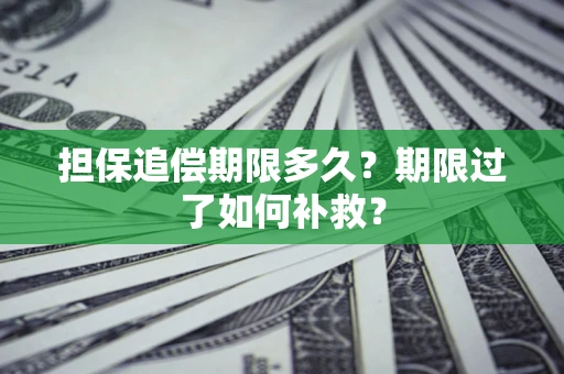 北京担保追偿期限多久？期限过了如何补救？