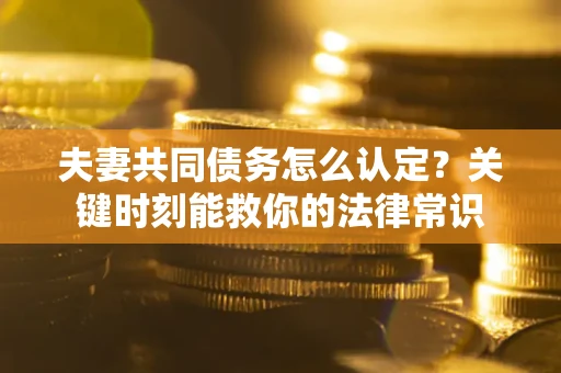 北京夫妻共同债务怎么认定？关键时刻能救你的法律常识