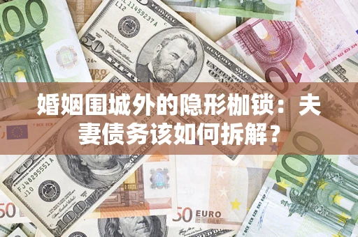 北京婚姻围城外的隐形枷锁：夫妻债务该如何拆解？